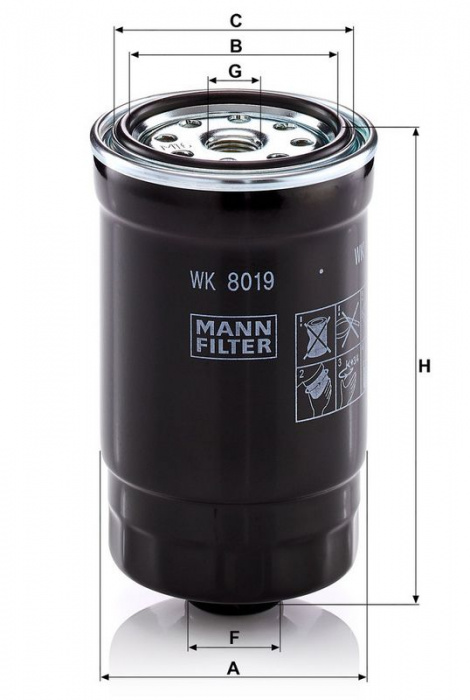 Palivový filtr MANN WK8019 (MF WK8019)