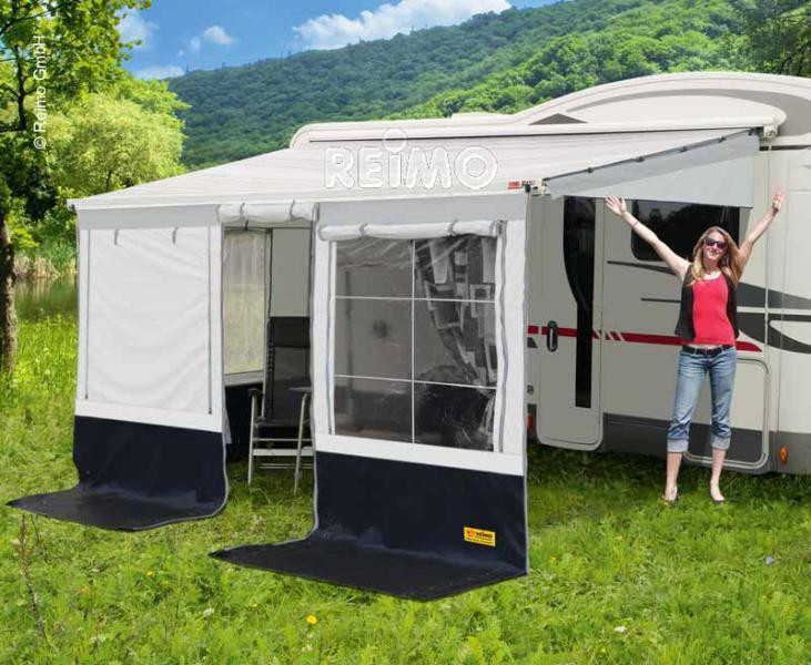 Stanové předstany k markýze Reimo Villa Store Premium, 6,00 × 2,40 m (výška 250–280 cm) 306313