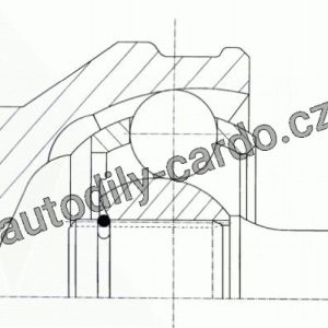 Sada kloubů, hnací hřídel LÖBRO 305119 – AUDI, SEAT
