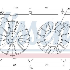 Ventilátor chladiče NISSENS 85269