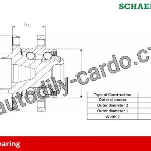 Sada ložisek kol FAG 713606370 – ALFA ROMEO 159