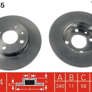 TR DF1745 Brzdový kotouč TRW – lakovaný TR DF1745 Brzdový kotouč TRW – lakovaný