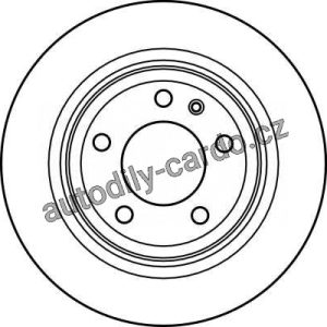 Brzdový kotouč TRW DF2557 – BMW 5 E34 Brzdový kotouč TRW DF2557 – BMW 5 E34