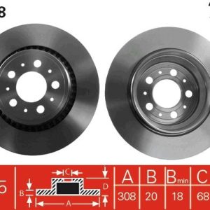 TR DF4338 Brzdový kotouč TRW – lakovaný TR DF4338 Brzdový kotouč TRW – lakovaný