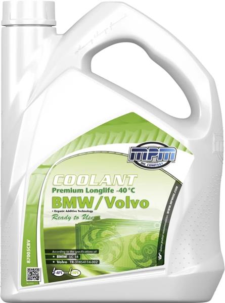 MPM 87005CBV MPM Longlife Coolant -40°C BMW/Volvo Ready 5L 732422