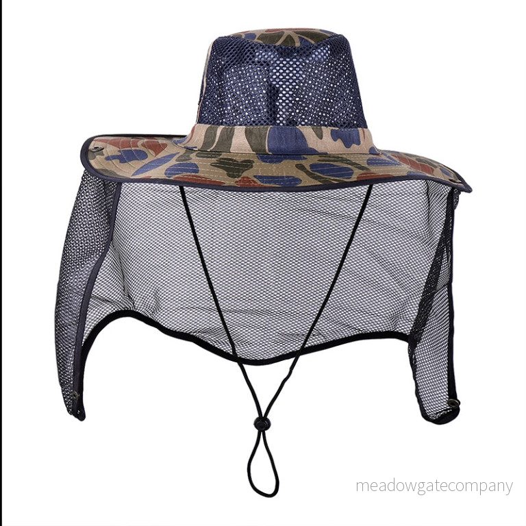 Klobouk lovecký se síťkou proti hmyzu, maskáčový, polyester, Kamper 319816