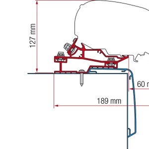 Adaptér pro markýzu Fiamma F80 pro Rapido C-Line, délka 450 cm 306040