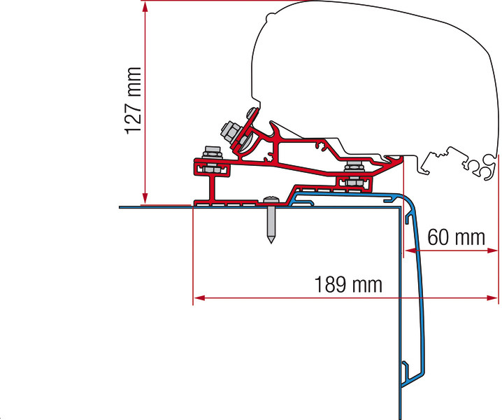 Adaptér pro markýzu Fiamma F80 pro Rapido C-Line, délka 450 cm 306040