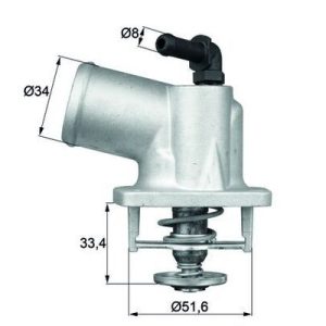 MH TI5492D Termostat, chladivo MAHLE MH TI5492D Termostat, chladivo MAHLE