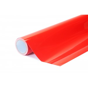 Super lesklá červená polepová fólie 152x1000cm - interiér/exteriér SGF07-100