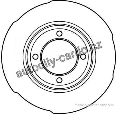 Brzdový kotouč TRW DF1665 - SAAB
