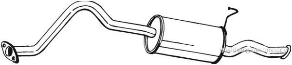 BS 284-077 Zadni tlumic vyfuku BOSAL