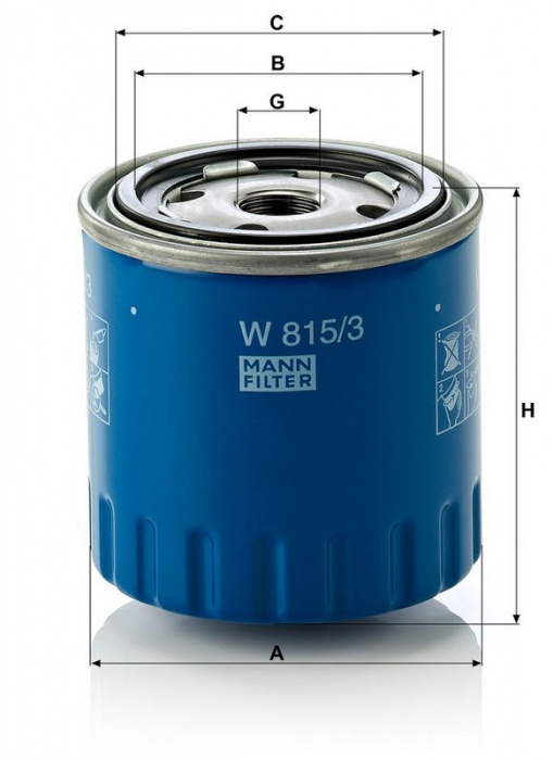 Olejový filtr MANN W815/3 (MF W815/3)