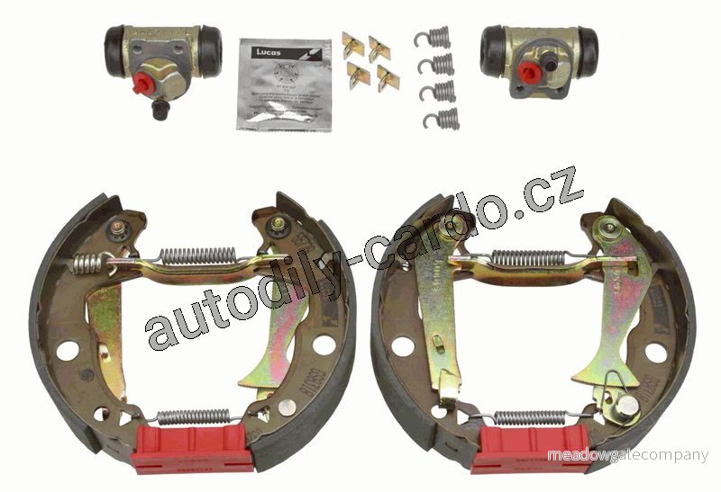 Sada brzdových čelistí TRW GSK1013 - Superkit RENAULT