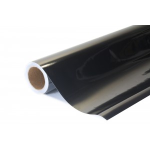 Chromovaná zrcadlová 3vrstvá černá polepová fólie 152x500cm - interiér/exteriér SCH06-050
