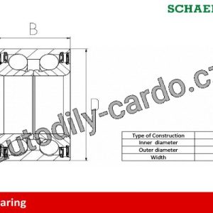 Sada ložisek kol FAG 713649300 – BMW 3 E36 316 i / kW: 75/ 09.1990->09.1993 M 40 Sada ložisek kol FAG 713649300 – BMW 3 E36 316 i / kW: 75/ 09.1990->09.1993 M 40