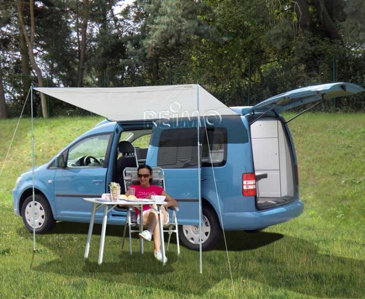Stříška sluneční pro dodávku Charly & Charlyne, šířka 220 cm, hloubka 240 cm, ocelové tyče 308841