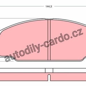 Sada brzdových destiček TRW GDB3090 – TOYOTA DYNA Sada brzdových destiček TRW GDB3090 – TOYOTA DYNA