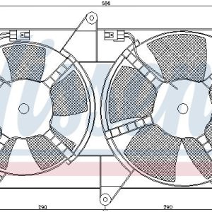 Ventilátor chladiče NISSENS 85611 Ventilátor chladiče NISSENS 85611