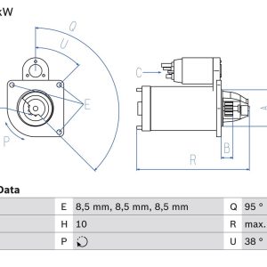 BO 0986029150 Startér BOSCH-výmenný díl