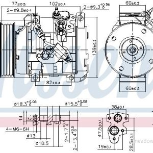 Kompresor klimatizace NISSENS 890153 Kompresor klimatizace NISSENS 890153