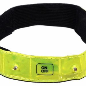 Pásek reflexní svítící 4 LED 41×2,5cm 647819