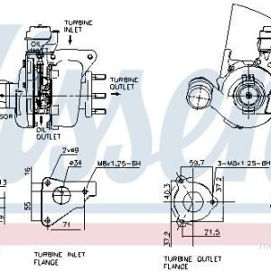 Turbodmychadlo NISSENS 93136 Turbodmychadlo NISSENS 93136
