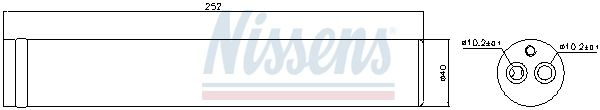 Vysoušeč klimatizace NISSENS 95438 Vysoušeč klimatizace NISSENS 95438
