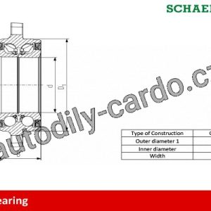 Sada ložisek kol FAG 713667780 – BMW 5 Touring E61 545i / kW: 245/ 06.2004-> Sada ložisek kol FAG 713667780 – BMW 5 Touring E61 545i / kW: 245/ 06.2004->