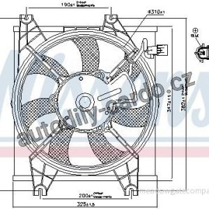 Ventilátor chladiče klimatizace NISSENS 85086