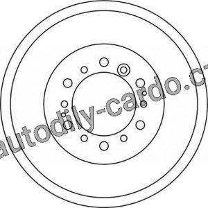 Brzdový buben TRW DB4334 – TOYOTA Brzdový buben TRW DB4334 – TOYOTA