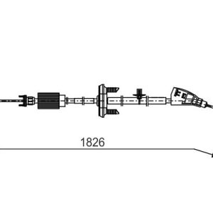BO 1987482799 Brzdové lanko BOSCH BO 1987482799 Brzdové lanko BOSCH