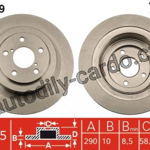 Brzdový kotouč TRW DF7329 Brzdový kotouč TRW DF7329