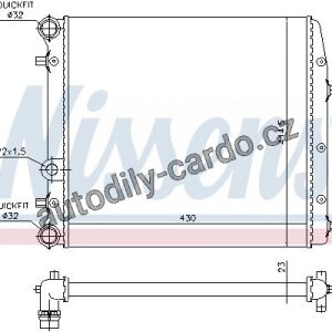Chladič motoru NISSENS 65269A Chladič motoru NISSENS 65269A