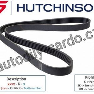 Ozubený klínový řemen Hutchinson 1468 K 6 Ozubený klínový řemen Hutchinson 1468 K 6