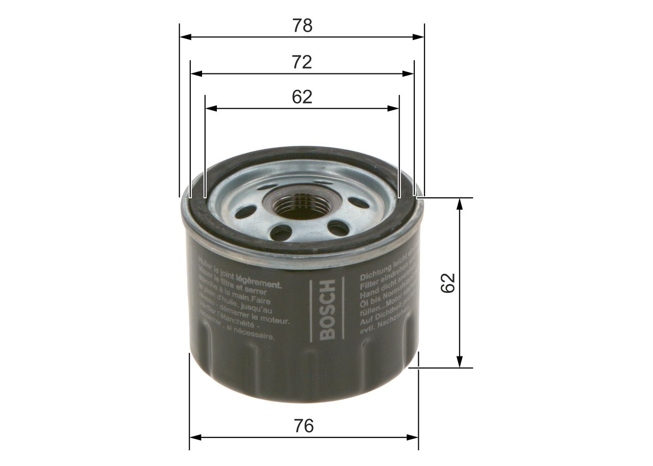 BO F026407279 Olejový filtr BOSCH