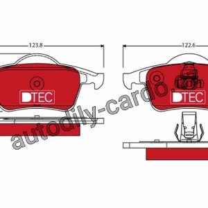 Sada brzdových destiček TRW GDB1389DTE – VOLVO S60.S80 Sada brzdových destiček TRW GDB1389DTE – VOLVO S60.S80